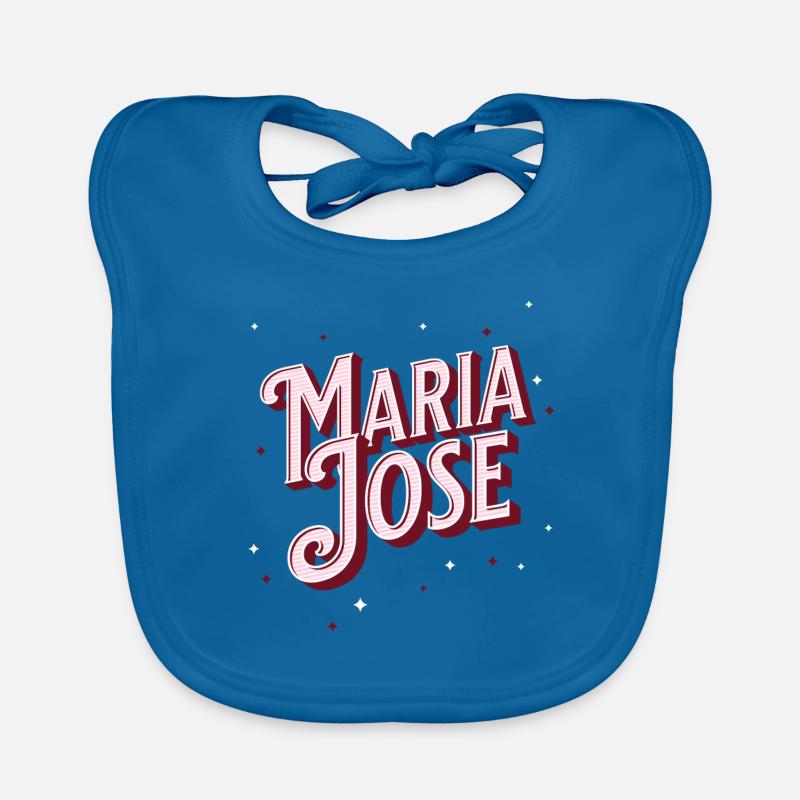 Maria Jose Namen personalisiert Baby Bio-Lätzchen