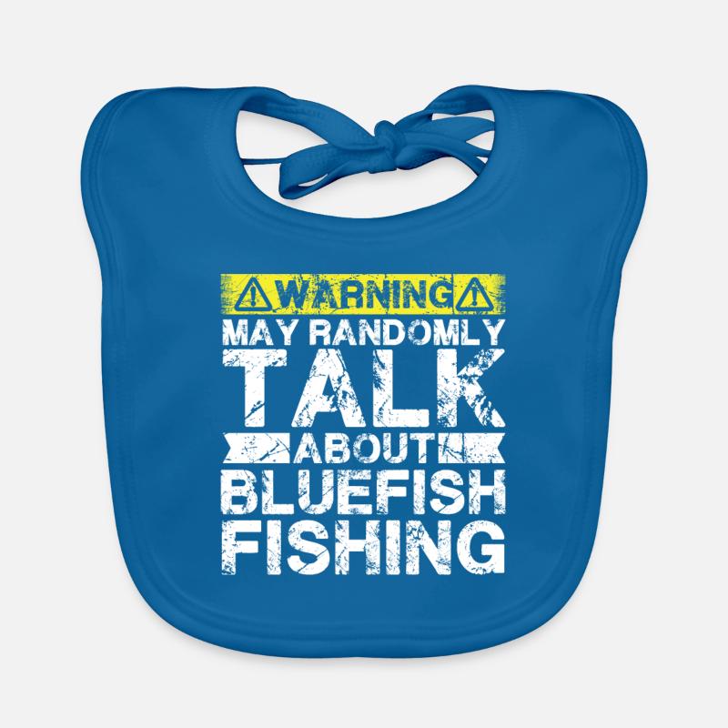 Pêche - Poisson bleu -Poisson Bavoir bio Bébé