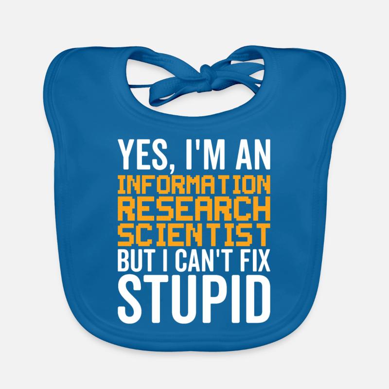 Stupide - Chercheur en information Bavoir bio Bébé