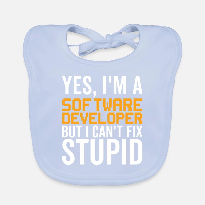 Dumm - Softwareentwickler Baby Bio-Lätzchen
