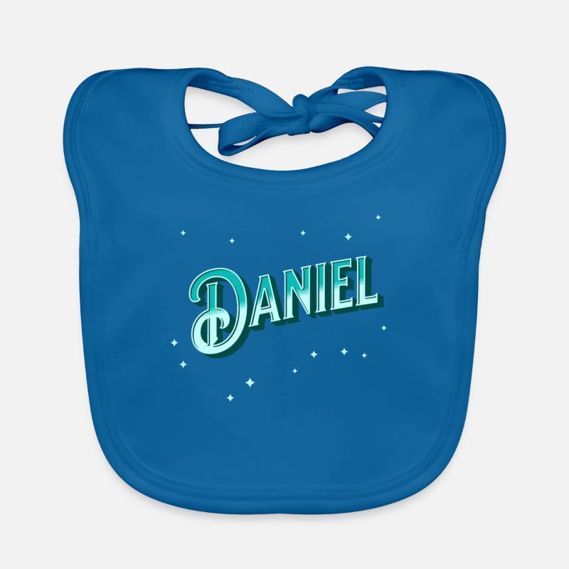 Daniel Name personalized Organic Baby Bibs