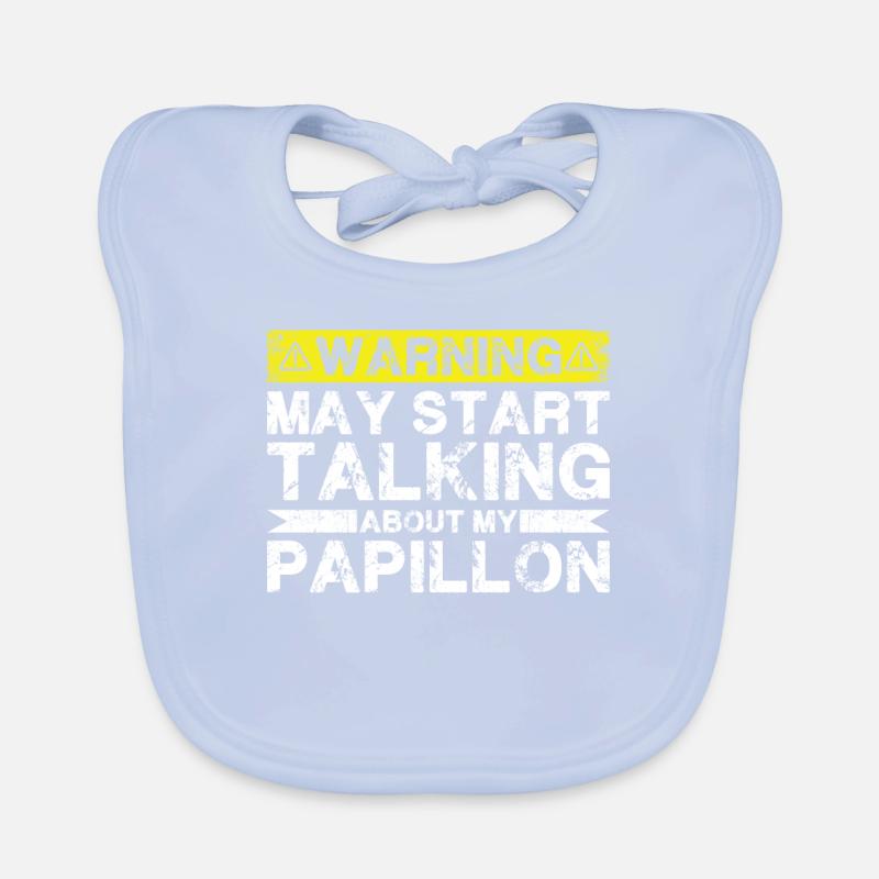 Über Papillon Sprechen Baby Bio-Lätzchen