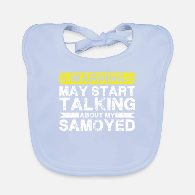 Talk about Samoyed Organic Baby Bibs