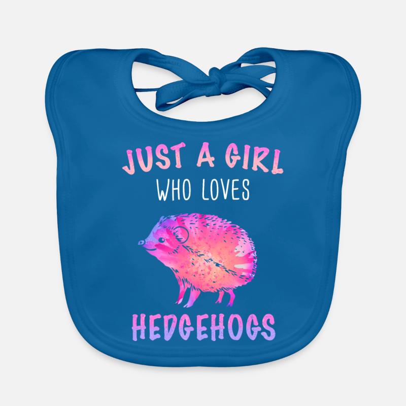 Hedgehog Spiny Animal Hedgehog Organic Baby Bibs