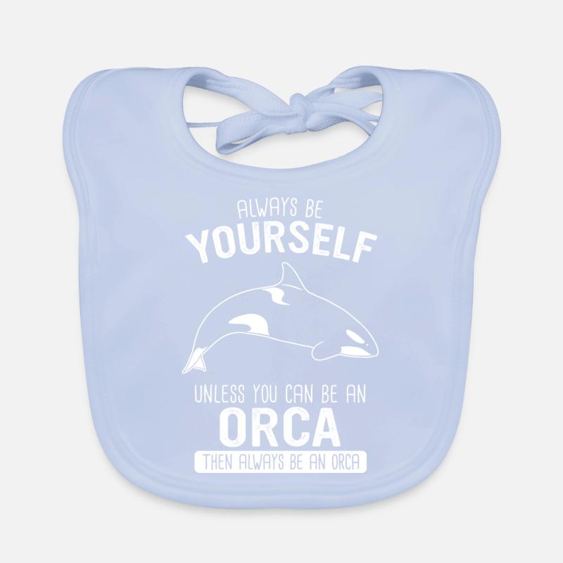 Orca Killerwal Ozean Tier Wale Baby Bio-Lätzchen