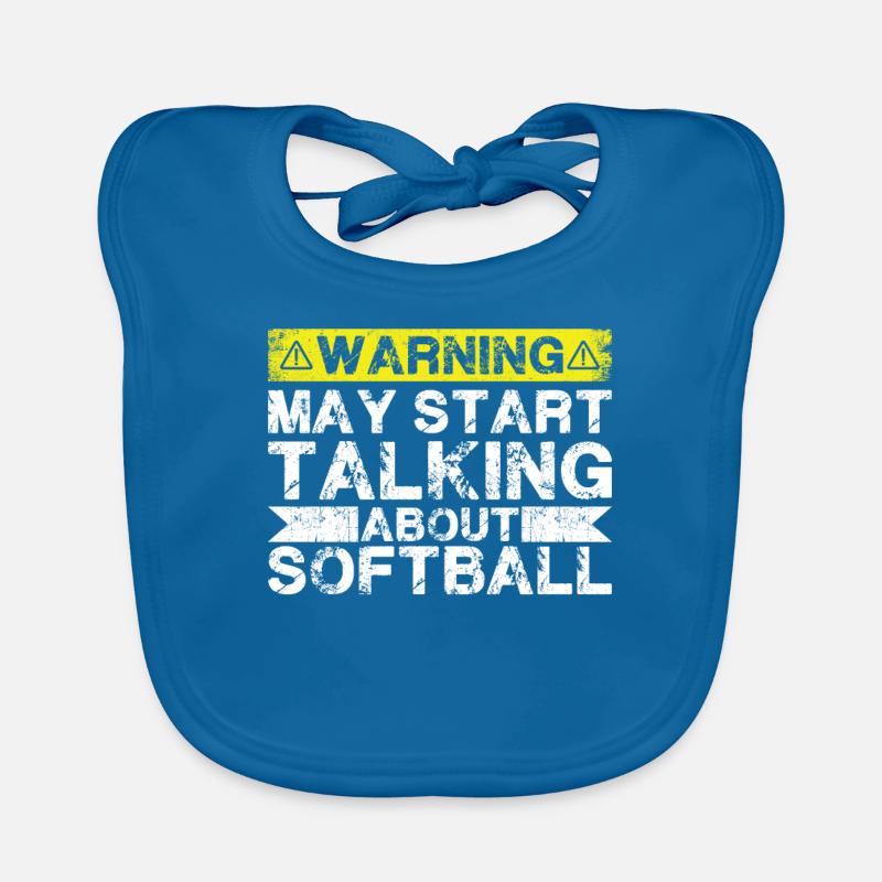 Talk about softball Organic Baby Bibs