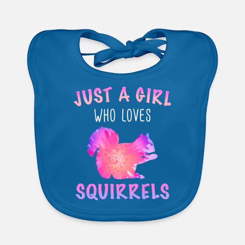 Squirrel Animal Organic Baby Bibs