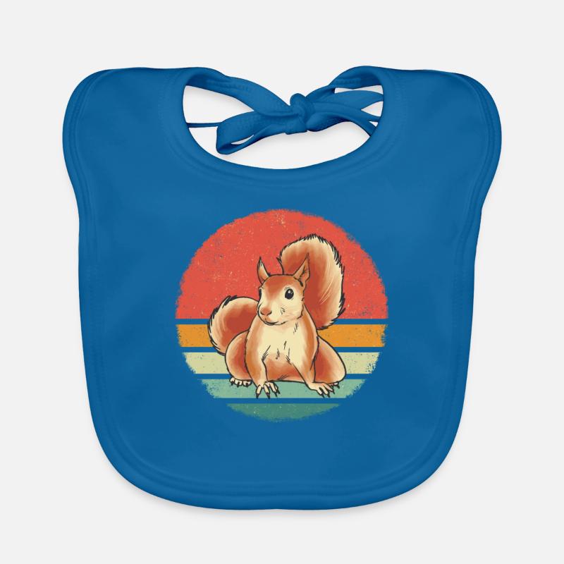 Squirrel Animal Organic Baby Bibs