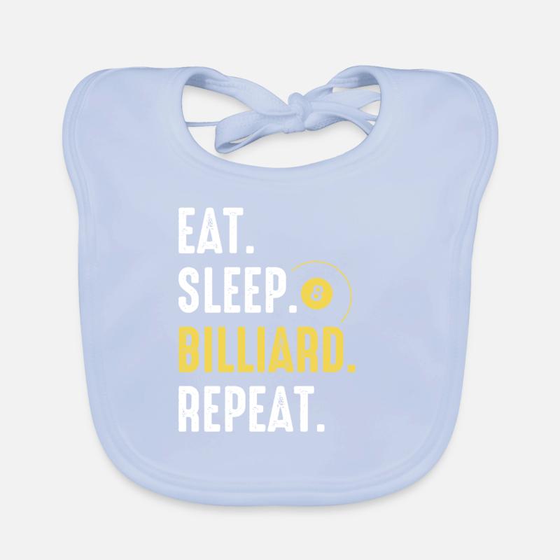 Billiards Pool Organic Baby Bibs