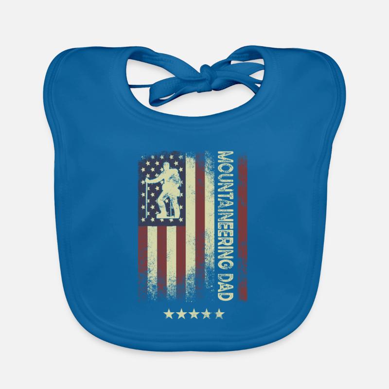 U.S. Flag - Mountaineering Dad Organic Baby Bibs