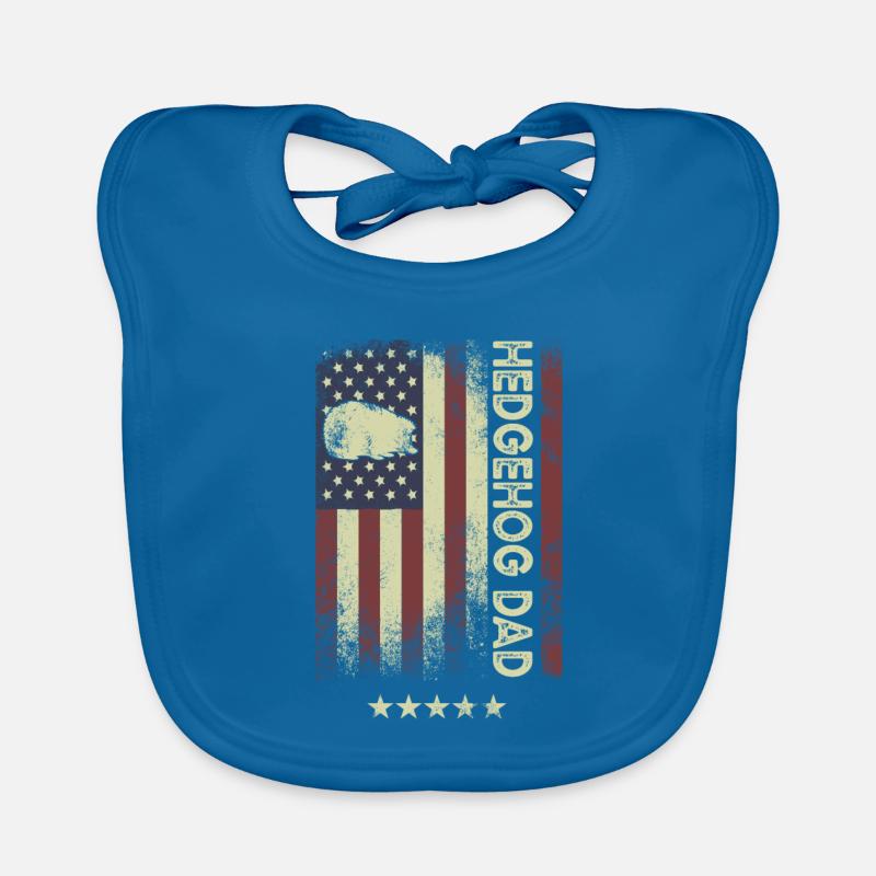U.S. Flag - Hedgehog Dad Organic Baby Bibs