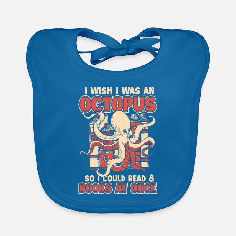 Octopus Octopus Cuttlefish Animal Organic Baby Bibs