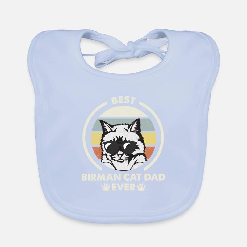 Cat Dad - Birman Katze Baby Bio-Lätzchen