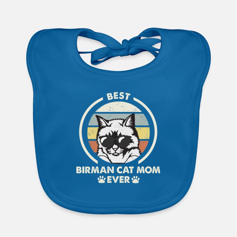 Maman chat - Chat birman Bavoir bio Bébé