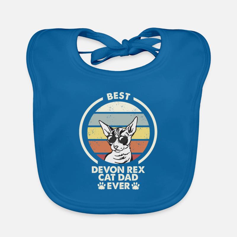 Cat Dad - Devon Rex Cat Baby Bio-Lätzchen
