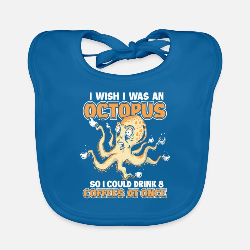 Octopus Octopus Cuttlefish Animal Organic Baby Bibs