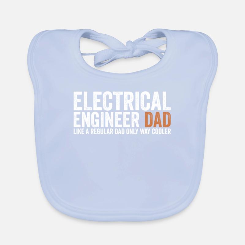 Papa - Electrical Engineer Organic Baby Bibs