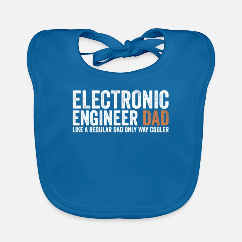 Dad - Electronics technician Organic Baby Bibs