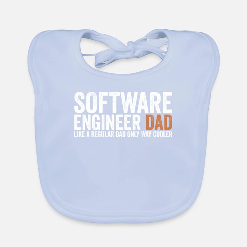 Father - Software Engineer Organic Baby Bibs