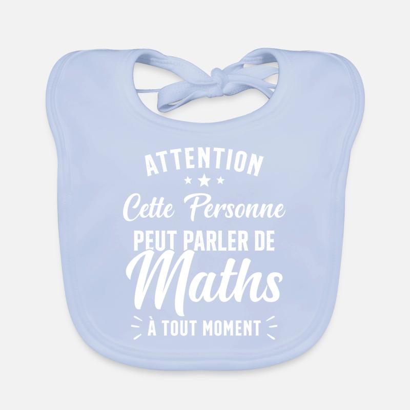Prof de Maths Mathématique Cadeau Mathématicien Bavoir bio Bébé