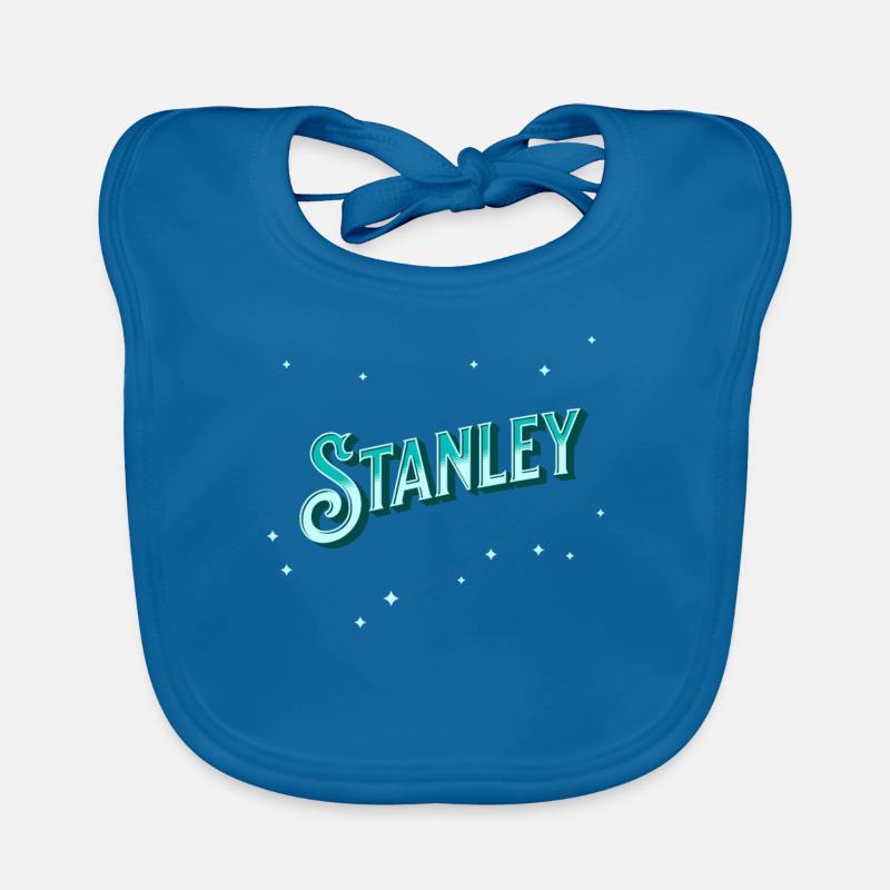 Stanley Name Personalized Organic Baby Bibs