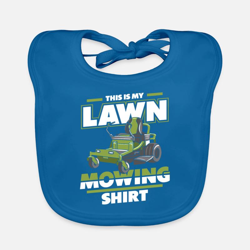 Rasenmäher Rasenmähen Mäher Garten Baby Bio-Lätzchen