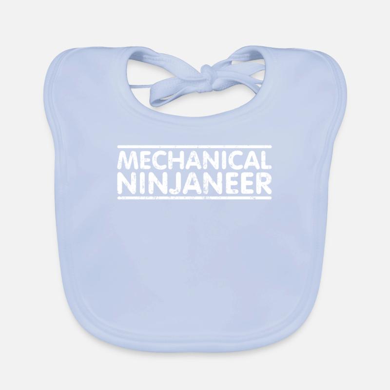 Ninjaneer - Mechanical Engineer Organic Baby Bibs