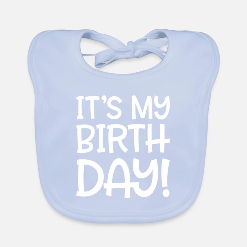 c'est mon anniversaire Bavoir bio Bébé