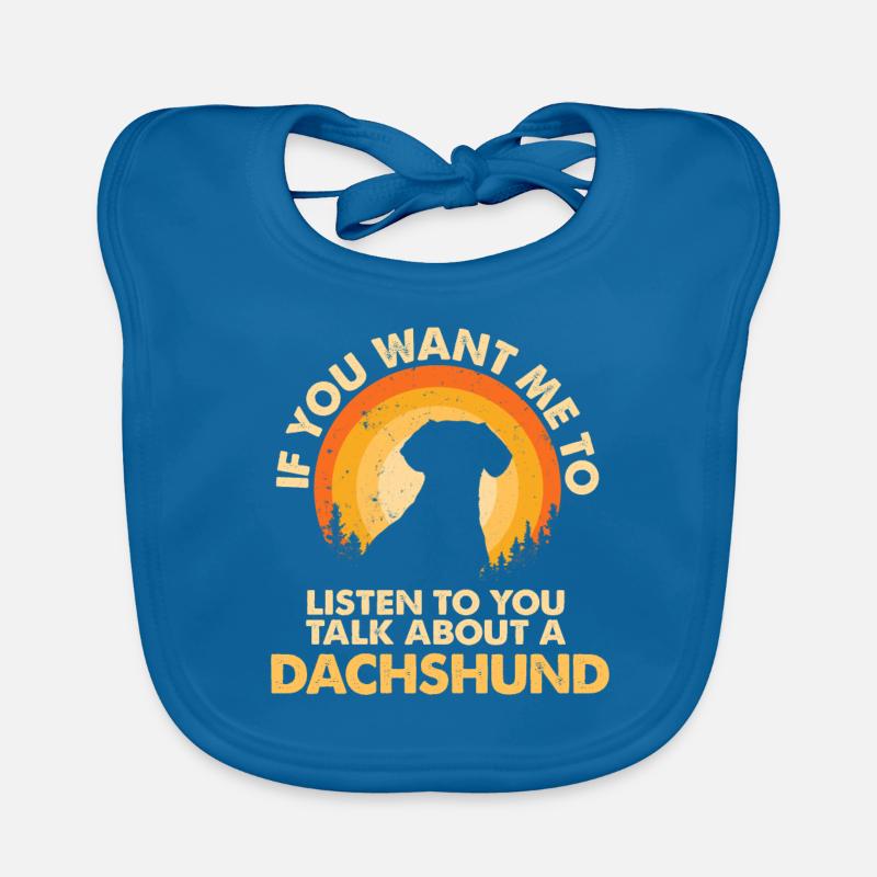 Sprechen Sie Über Hund Dackel Baby Bio-Lätzchen