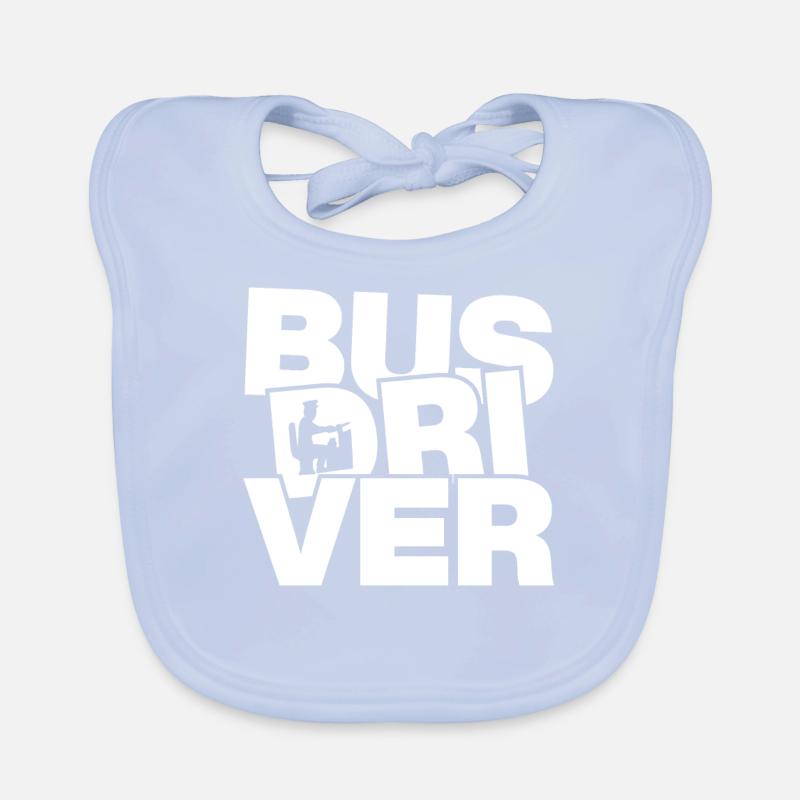 Profession Travail - Chauffeur de bus Bavoir bio Bébé