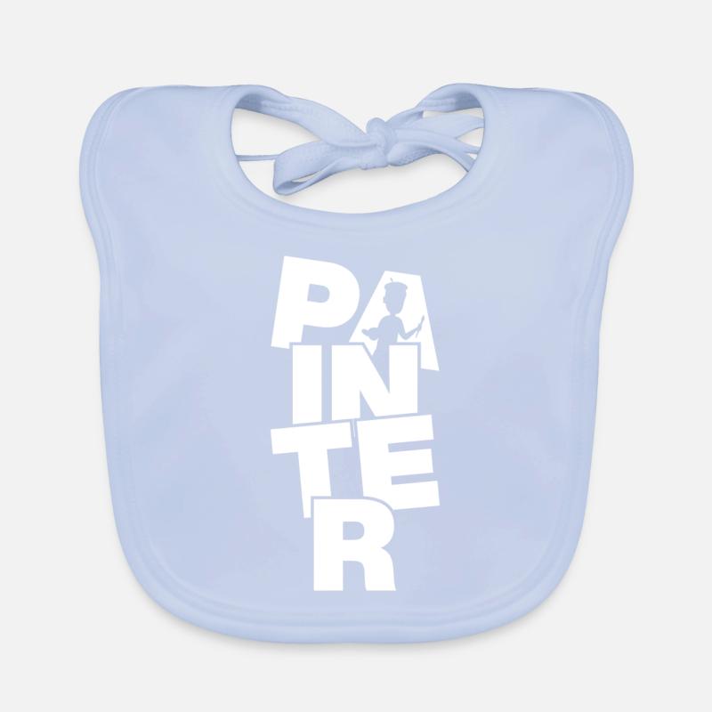 Painting Profession Job Work - Painter Organic Baby Bibs