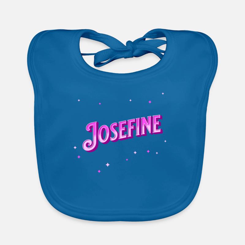 Josefine name personalized Organic Baby Bibs