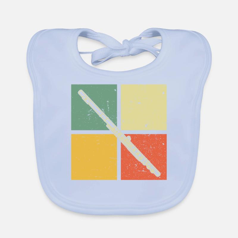 Flute Flute player Flutist Organic Baby Bibs