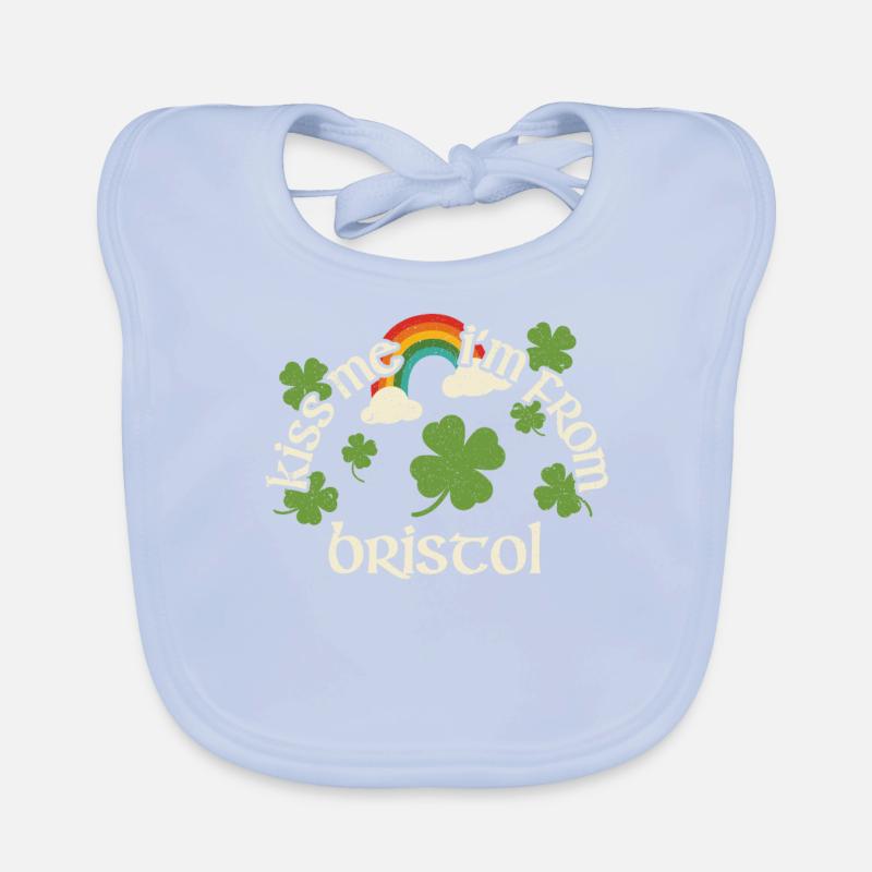 Küss mich - St. Patricks Day Bristol Baby Bio-Lätzchen