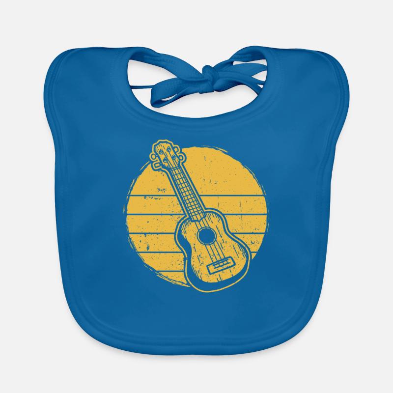 Ukulele Ukulele Player Ukulelist Organic Baby Bibs