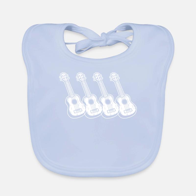 Ukulele Ukulele Player Ukulelist Organic Baby Bibs