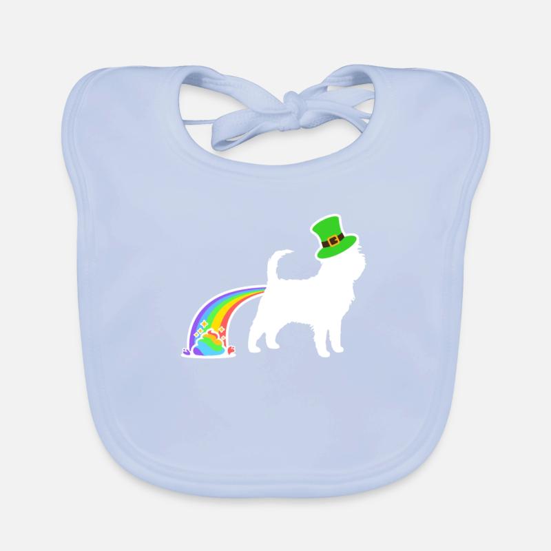 Chien de Saint-Patrick - Affenpinscher Bavoir bio Bébé