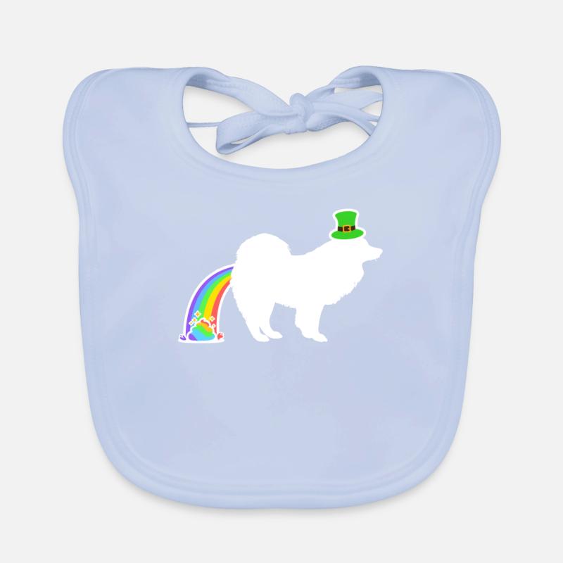 Le chien de Saint-Patrick - Samoyède Bavoir bio Bébé