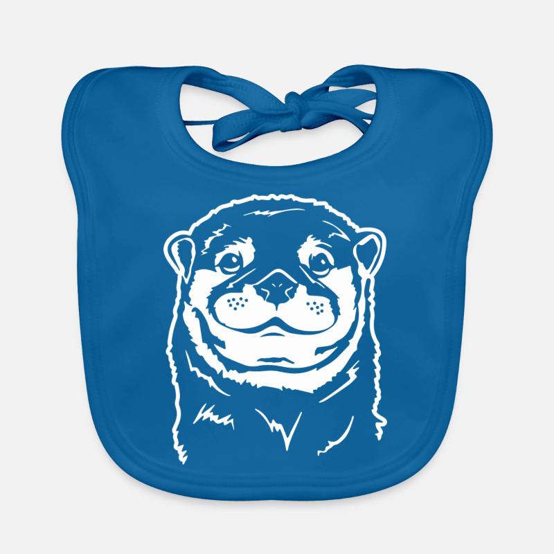 Funny Otter Otter Otter Animals Wilsigns Organic Baby Bibs