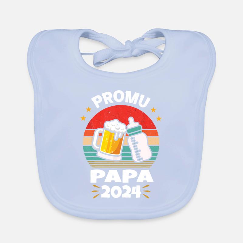 Beförderung zum Future Dad 2024 Baby Bio-Lätzchen