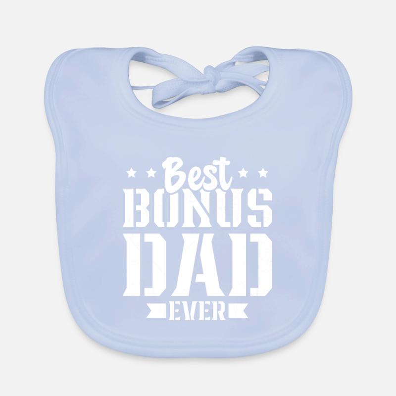 World's Best Dad Bonus Dad Dad Gift Dad Organic Baby Bibs