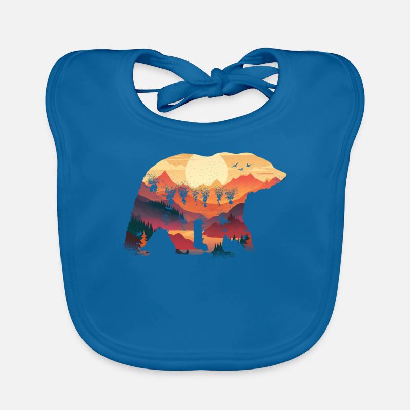 Panda Panda Bear Pandas Organic Baby Bibs