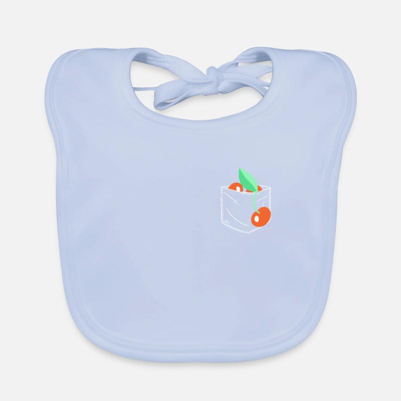 Cherry Fruit Cherries Cherry Organic Baby Bibs