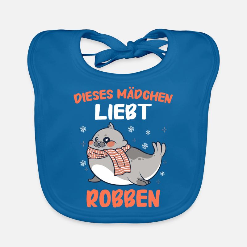Robbe Robben Seerobbe Seelöwe Tier Seehund Baby Bio-Lätzchen