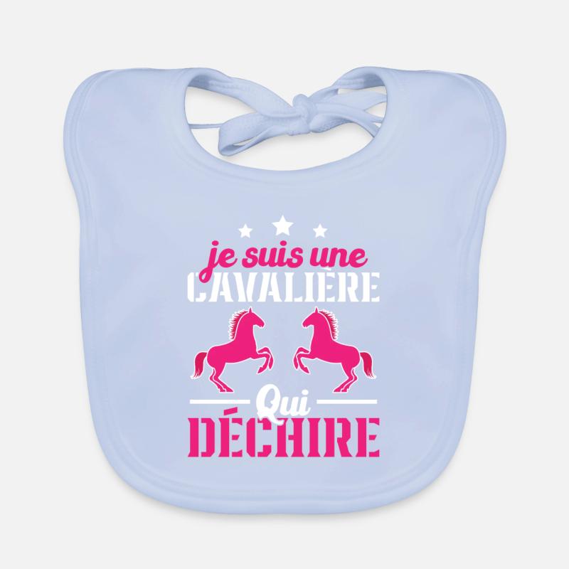 Ich bin ein Reiter, der Geschenke zerreißt Baby Bio-Lätzchen