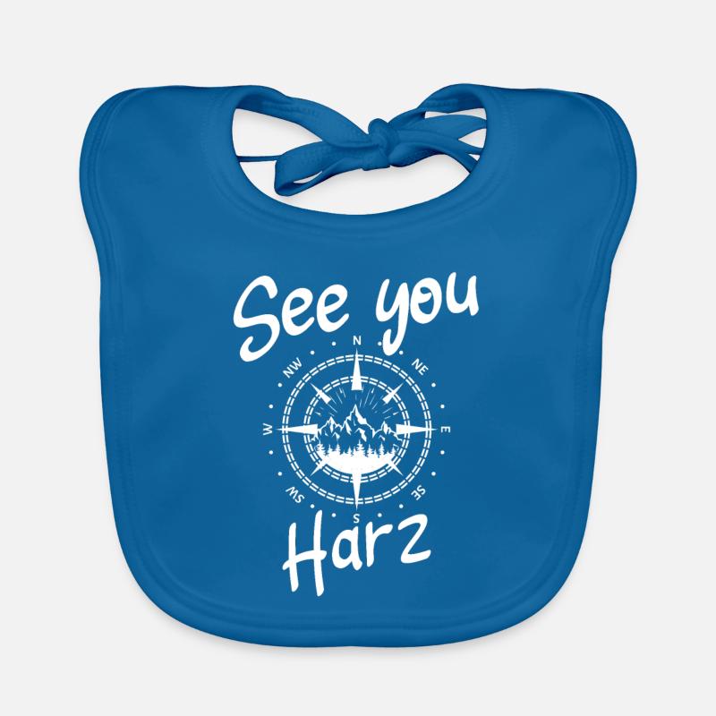 Harz Skiing Ore Mountains Snowboarding Organic Baby Bibs