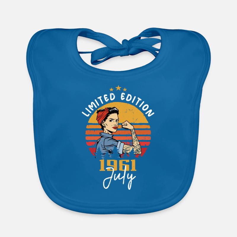 Juli 1961 - Geburtstag im Juli 1961 Geschenk Baby Bio-Lätzchen