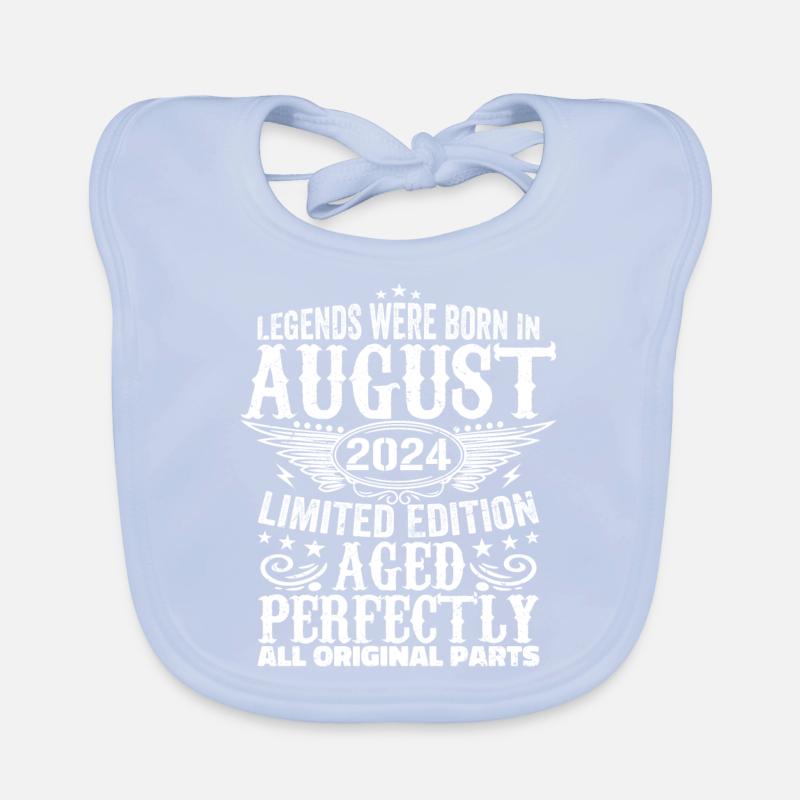 August 2024 Jubiläum 2024 Legenden August Baby Bio-Lätzchen