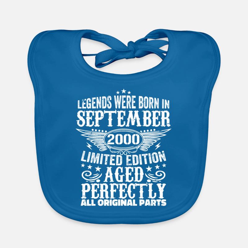 September 2000 Jahrestag September 2000 september Baby Bio-Lätzchen