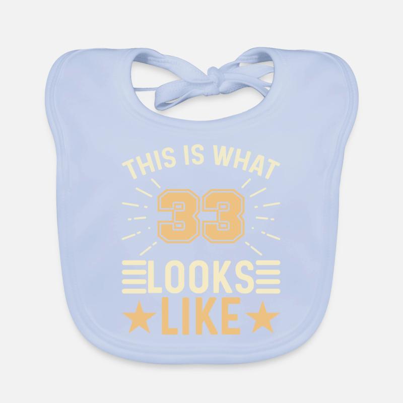 On dirait - 33 ans 33e anniversaire Bavoir bio Bébé